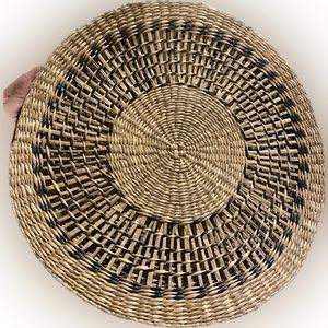 5 Placemats Round Wicker Placemat, Woven Table Pads